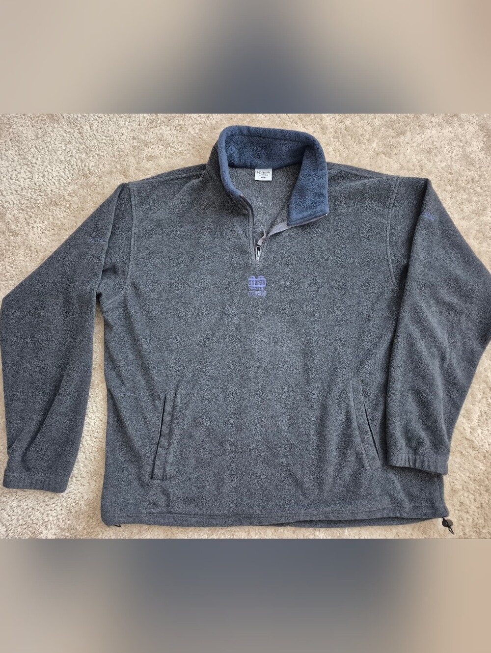VINTAGE Columbia Sportswear Notre Dame Irish quarter-zip fleece pullover
